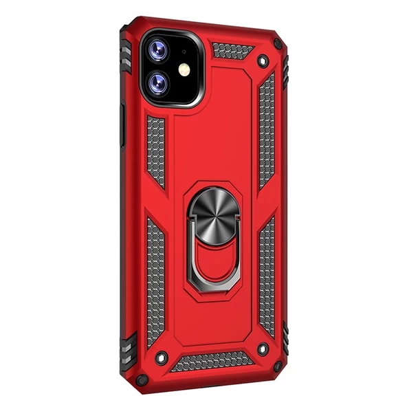 Gpack Apple iPhone 11 Kılıf Vega Standlı Yüzüklü Mıknatıslı - 5