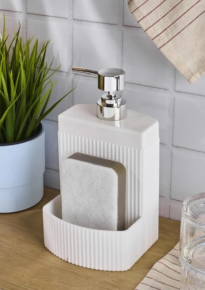 Kelly Sıvı Sabunluk - Sünger Hazneli Mutfak Sabunluğu - 540 ML