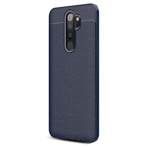 Gpack Xiaomi Redmi Note 8 Pro Kılıf Niss Silikon Deri GörünümlüNano Glass - 4