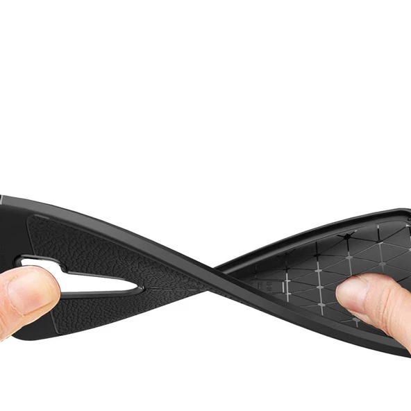 Gpack Xiaomi Redmi Note 8 Pro Kılıf Niss Silikon Deri GörünümlüNano Glass - 3