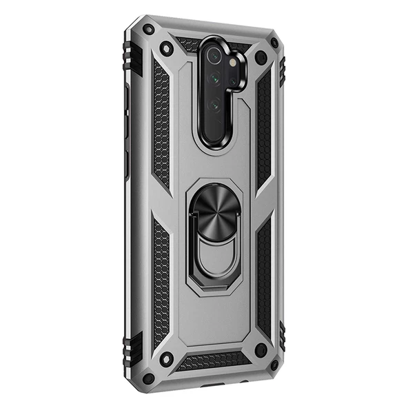Gpack Xiaomi Redmi Note 8 Pro Kılıf Vega Standlı Yüzüklü Mıknatıslı