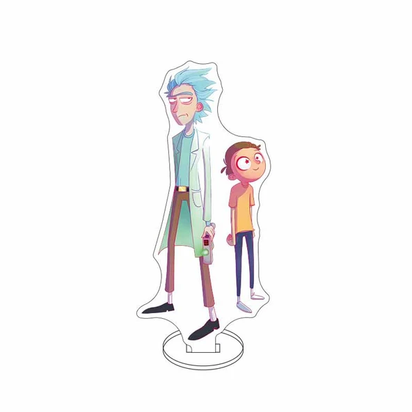 Rick ve Morty Akrilik Ayaklı Figür - Renk 29 - 11