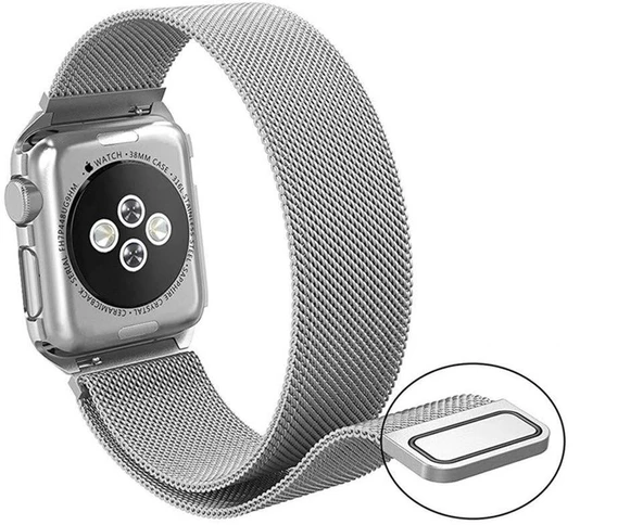 Gpack Apple Watch 42 mm Kılıf Metal Kayış Kordon - 3