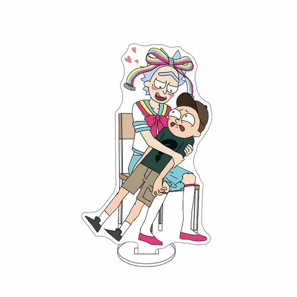 Rick ve Morty Akrilik Ayaklı Figür - Renk 29 - 3