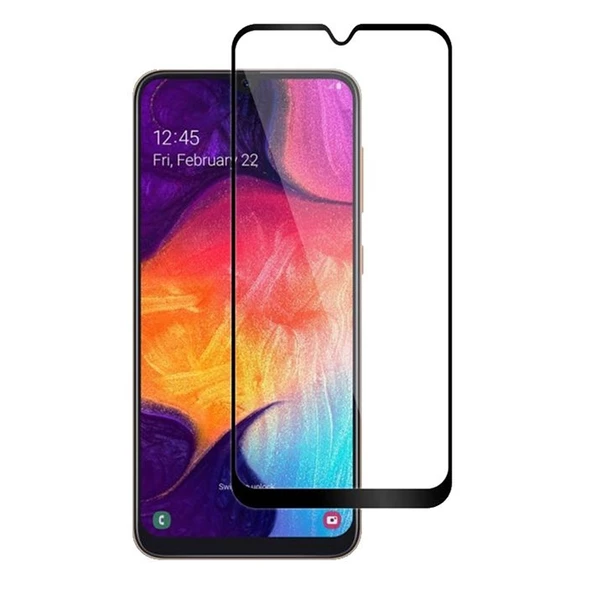 Gpack Samsung Galaxy A50s Full Kapatan Renkli Cam Tam Koruma