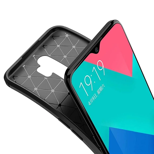 Gpack Xiaomi Redmi 8 Kılıf Negro Karbon Dizayn SilikonNano Glass - 2