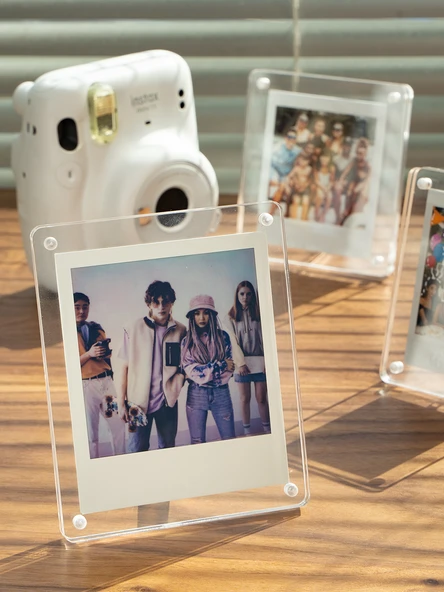 Fuji Mini 3 inç Uyumlu Akrilik Şeffaf Fotoğraf Çerçevesi - 2