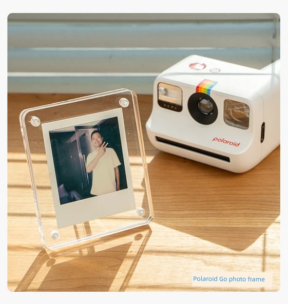 Fuji Mini 3 inç Uyumlu Akrilik Şeffaf Fotoğraf Çerçevesi - 10