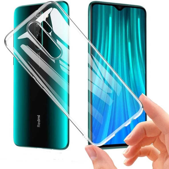 Gpack Xiaomi Redmi Note 8 Pro Kılıf Süper Silikon Yumuşak Arka KorumaNano Glass - 3