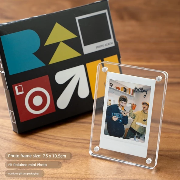 Fuji Mini 3 inç Uyumlu Akrilik Şeffaf Fotoğraf Çerçevesi
