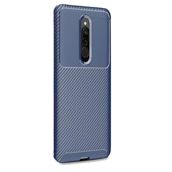Gpack Xiaomi Redmi 8 Kılıf Negro Karbon Dizayn SilikonNano Glass - 4