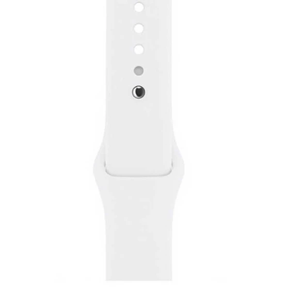 Gpack Apple Watch 44mm Kılıf Silikon Kordon Düz Renkli KRD 11 - 3