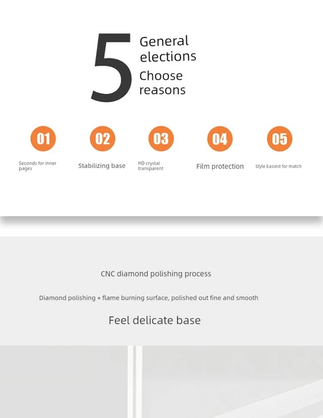 Akrilik Şeffaf A5 Siyah Tabanlı (Yatay) - Resim 8