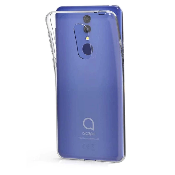 Gpack Alcatel 3 2019 Kılıf Süper Silikon Yumuşak KorumaNano Glass