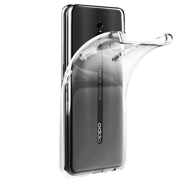 Gpack Oppo Reno 2 Kılıf Süper Silikon Arka KorumaNano Glass