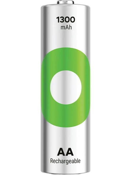 GP ReCyko 1300 AA Kalem Ni-Mh Şarjlı Pil, 1.2 Volt, 4'lü Kart - 2
