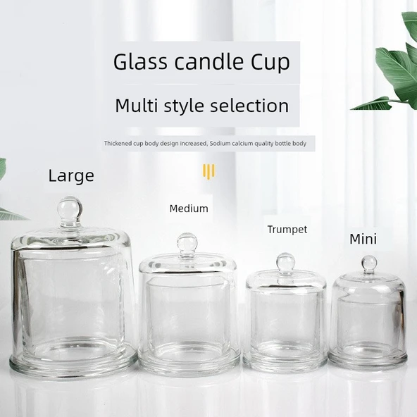 DIY Aromaterapi Mum Kristal Difüzör Cam Bardak - Altın Çan Reçel Mini 120ml - 6