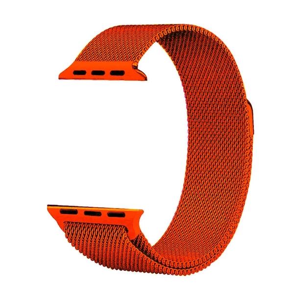 Gpack Apple Watch 44 mm Kılıf Metal Kayış Kordon Hasır - 10