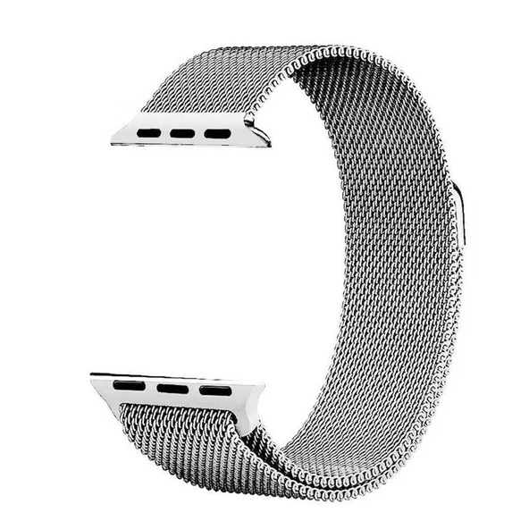 Gpack Apple Watch 44 mm Kılıf Metal Kayış Kordon Hasır - 4