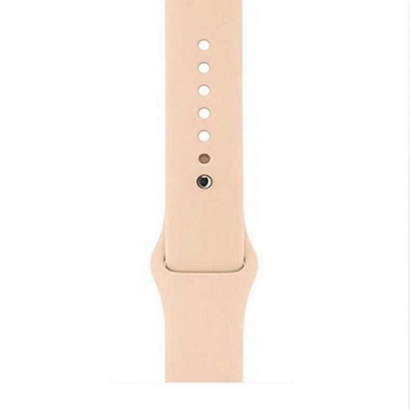Gpack Apple Watch 42mm Kılıf Silikon Kordon Düz Renkli KRD 11