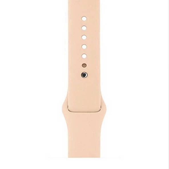Gpack Apple Watch 44mm Kılıf Silikon Kordon Düz Renkli KRD 11