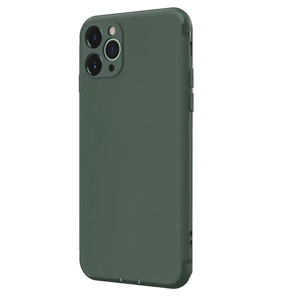Gpack Apple iPhone 11 Pro Kılıf Renkli Tıpalı Kamera Korumalı Silikon Esnek Koruma