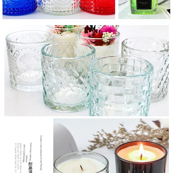 Aromaterapi Mum Bardağı - Özel Plastik Balmumu Kabı - 10