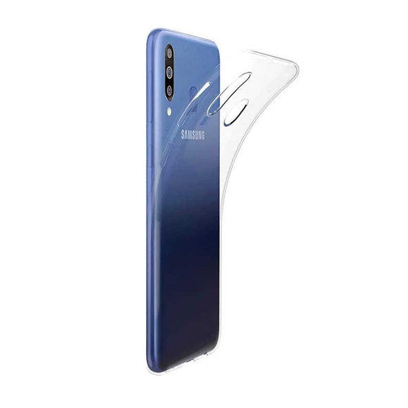 Gpack Samsung Galaxy M40 Kılıf Süper Silikon Arka KorumaNano Glass