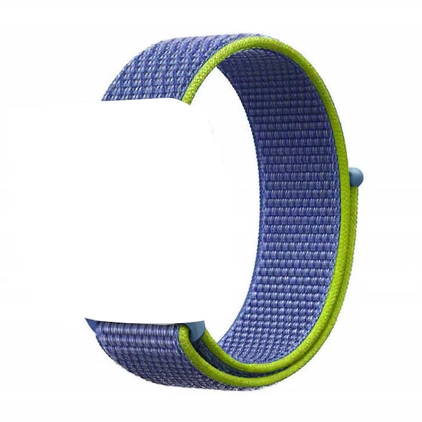 Gpack Apple Watch 44mm Kılıf Kumaş CırtCırt Kordon Velcro - 7