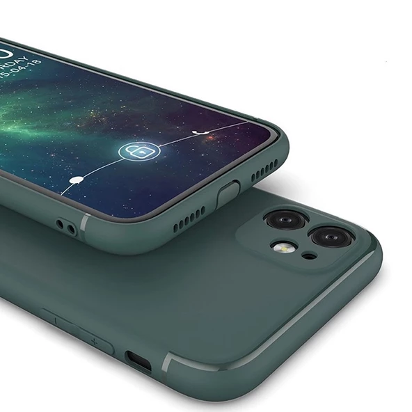 Gpack Apple iPhone 11 Pro Max Kılıf Renkli Tıpalı Kamera Korumalı Silikon Esnek Koruma - 2