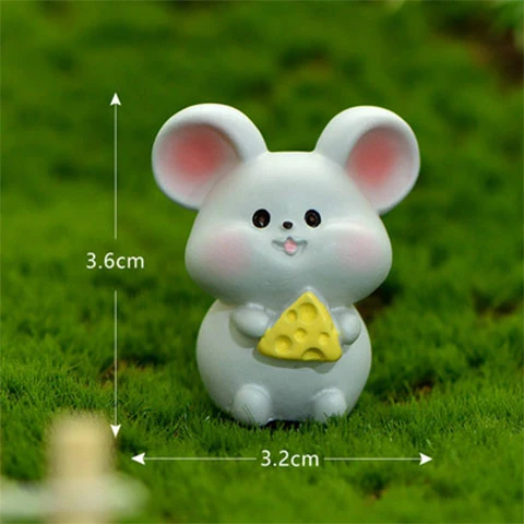 Zodyak Dekorasyon Mini Reçine Figür - Tavşan - 8