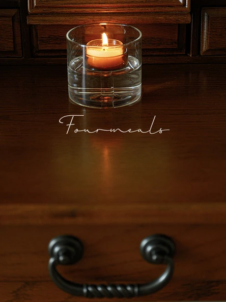 Aromaterapi Küçük Boy Cam Mumluk - 2 Tealight Mumlu