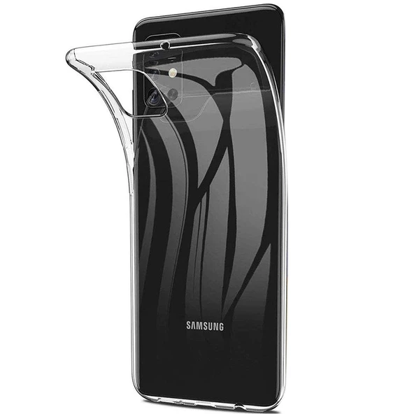 Gpack Samsung Galaxy A71 Kılıf Süper Silikon Arka KorumaNano Glass