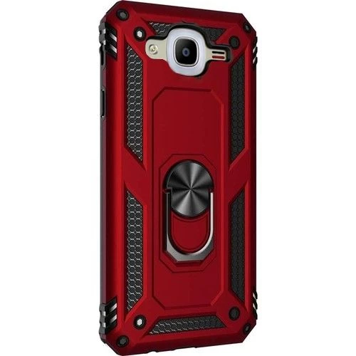 Gpack Samsung Galaxy J7 Core Kılıf Tank Koruma Vega Standlı Yüzüklü Mıknatıslı - 4