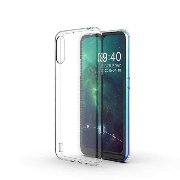 Gpack Samsung Galaxy A01 Kılıf Süper Silikon KorumaNano Glass