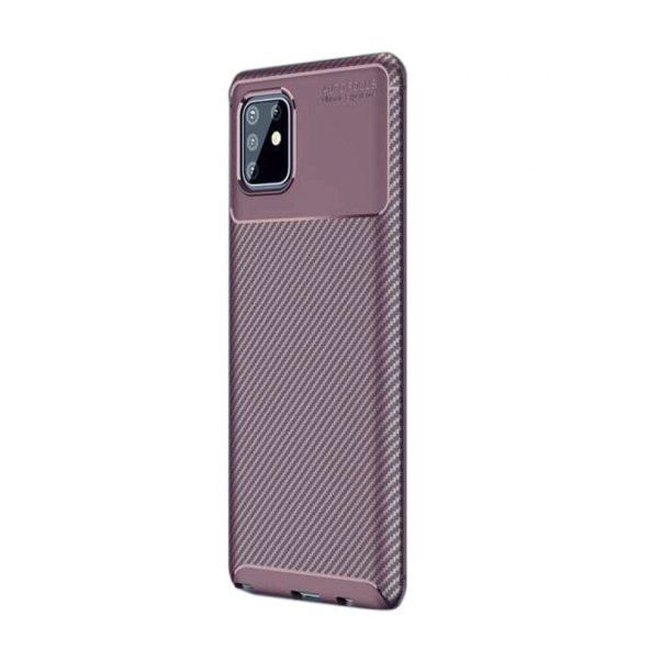 Gpack Samsung Galaxy Note 10 Lite Kılıf Negro Karbon Dizayn Silikon