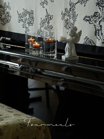 Aromaterapi Orta Boy Cam Mumluk - 2 Tealight Mumlu - 2