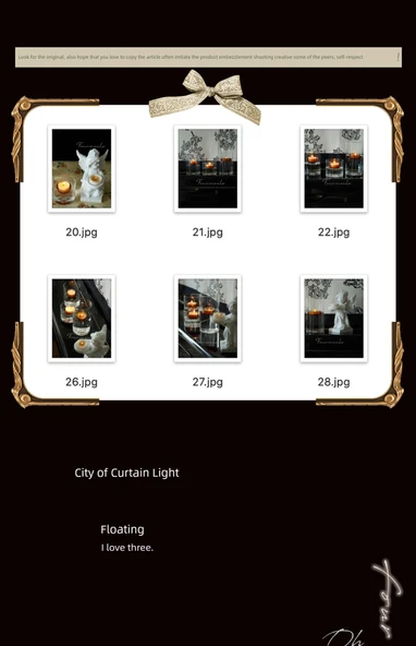 Aromaterapi Orta Boy Cam Mumluk - 2 Tealight Mumlu - 12