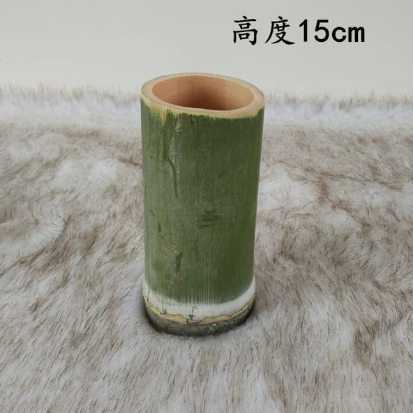 Bambu Tüp Vazo - 15cm Yükseklik - Ekstra Büyük Boy - 4