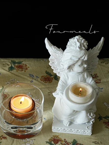 Aromaterapi Orta Boy Cam Mumluk - 2 Tealight Mumlu - 3