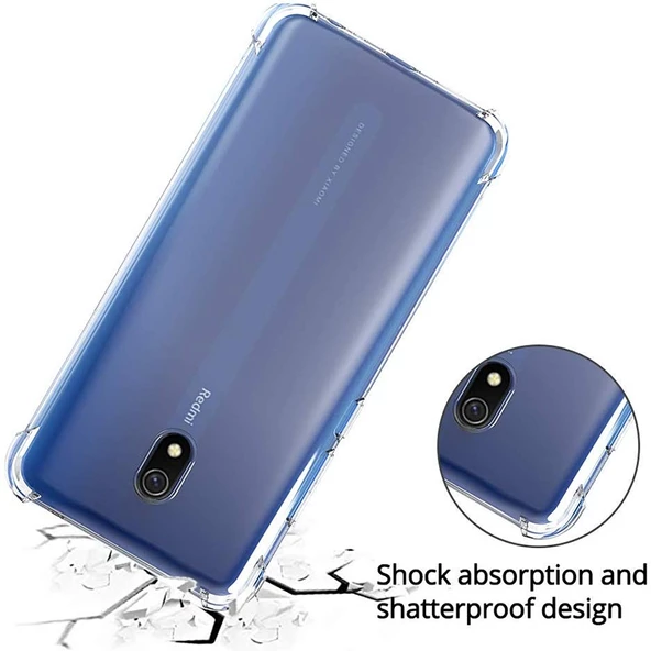 Gpack Xiaomi Redmi 8a Kılıf AntiShock Ultra Koruma KapakNano Glass - 3