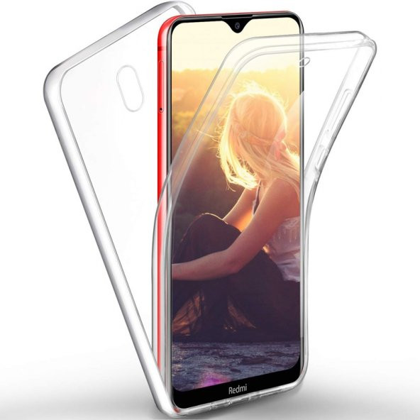 Gpack Xiaomi Redmi 8A Kılıf Ön Arka  Silikon Koruma Renksiz