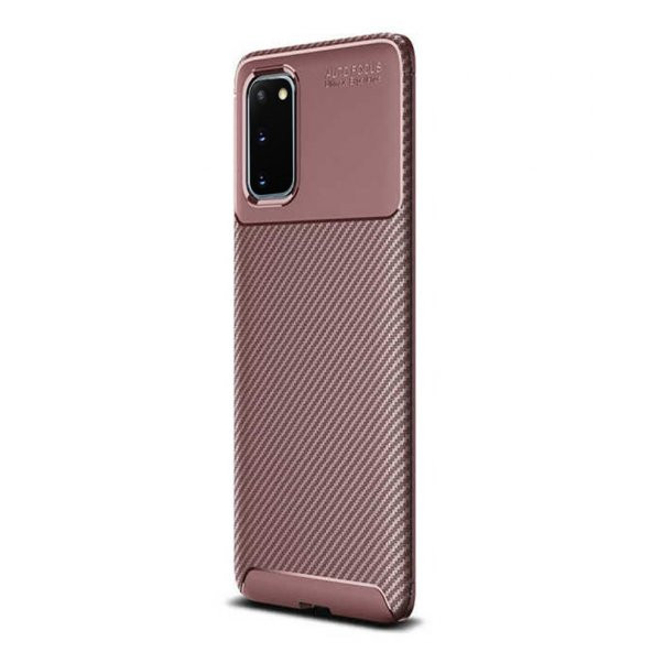 Gpack Samsung Galaxy S20 Plus Kılıf Negro Karbon Dizayn Silikon