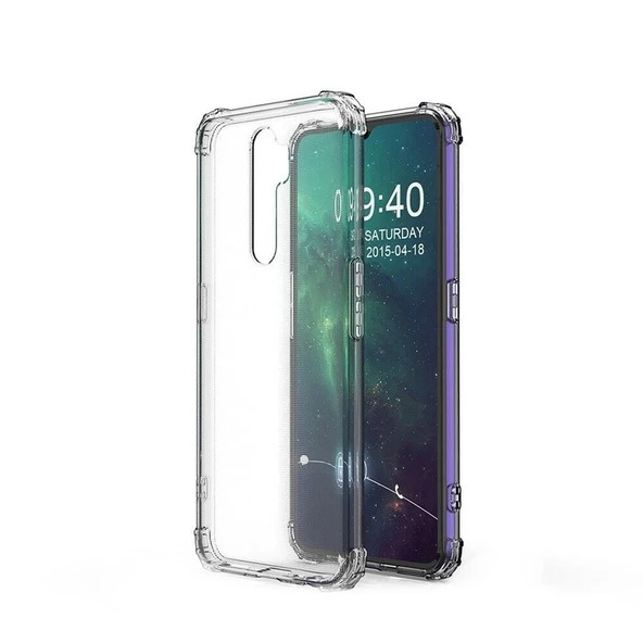 Gpack Oppo A5 2020 Kılıf AntiShock Ultra Koruma Sert KapakNano Glass