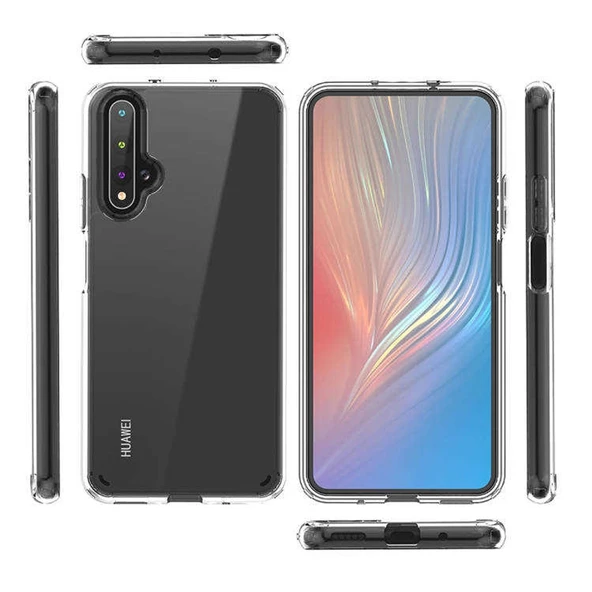Gpack Huawei Nova 5T Kılıf Coss  Sert Kapak - Resim 2