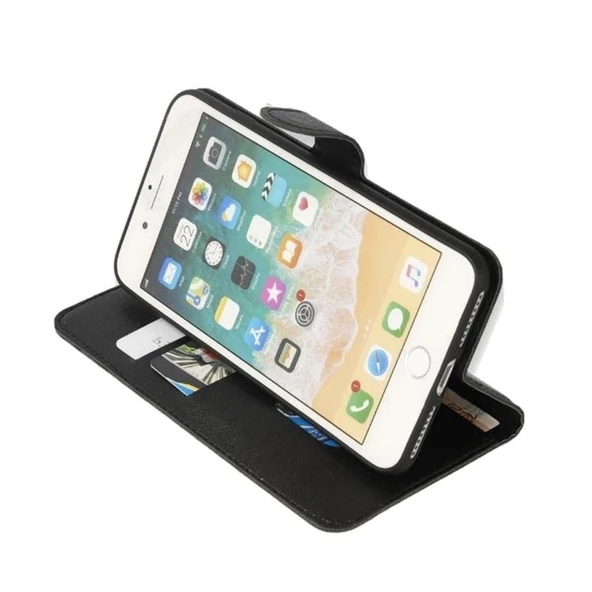 Gpack General Mobile Gm8 Kılıf LocaL Cüzdan Standlı Kartvizitli - Resim 3