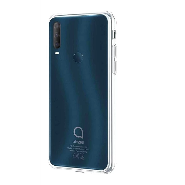 Gpack Alcatel 1S 2020 Kılıf Süper Silikon Arka KorumaNano Glass