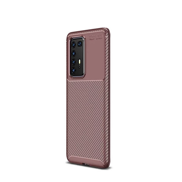 Gpack Huawei P40 Pro Kılıf Negro Karbon Dizayn Silikon