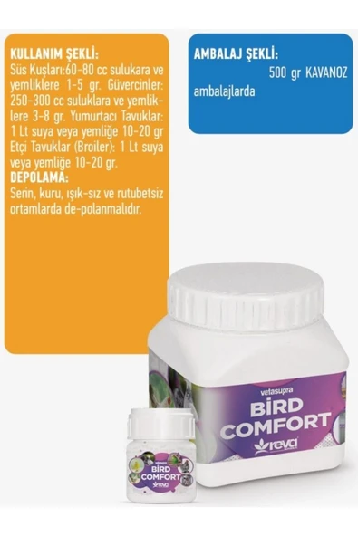 Vetasupra Bird Comfort - Kuşlar İçin Hayvan Yem Katkısı 500 Gr. - 3