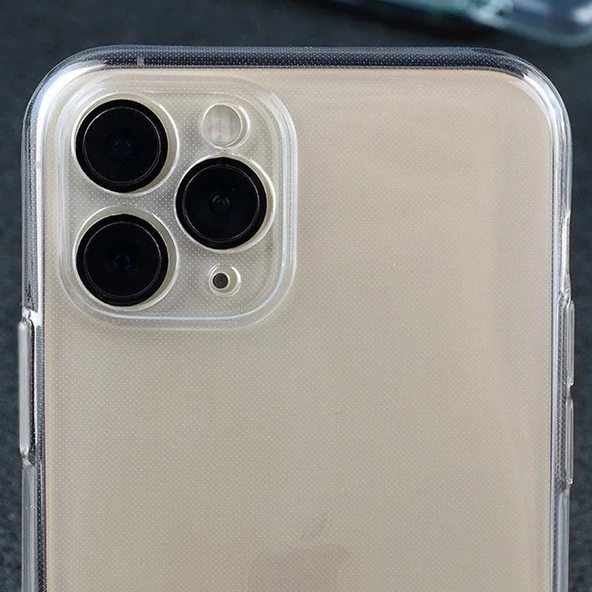 Gpack Apple iPhone 11 PRO MAX Kılıf Kamera Korumalı  Silikon Renksiz - 2